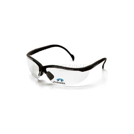 Pyramex V2 Readers Eyewear Clear 10 Lens , Black Frame SB1810R10